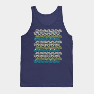 Groovy Rolling Zigzag Pattern Tank Top